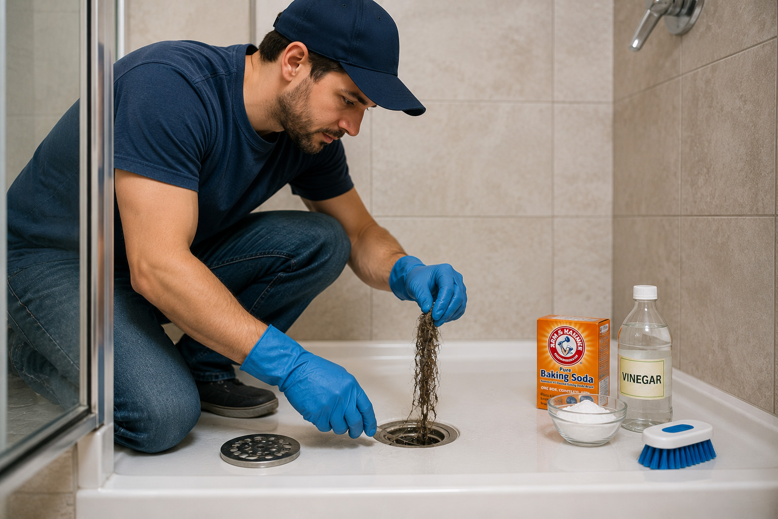 At-Home Methods For Clearing A Clogged Shower Drain